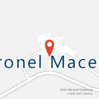 Mapa com localização da Agência AC CORONEL MACEDO