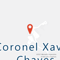 Mapa com localização da Agência AC CORONEL XAVIER CHAVES