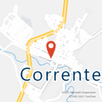 Mapa com localização da Agência AC CORRENTE