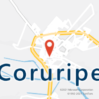 Mapa com localização da Agência AC CORURIPE