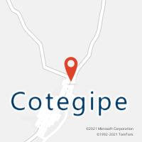 Mapa com localização da Agência AC COTEGIPE