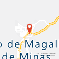 Mapa com localização da Agência AC COUTO MAGALHAES DE MINAS
