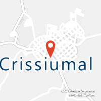 Mapa com localização da Agência AC CRISSIUMAL