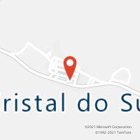 Mapa com localização da Agência AC CRISTAL DO SUL