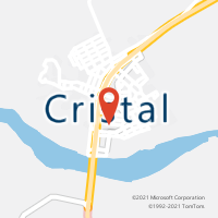 Mapa com localização da Agência AC CRISTAL