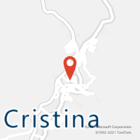 Mapa com localização da Agência AC CRISTINA