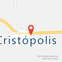 Mapa com localização da Agência AC CRISTOPOLIS