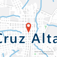 Mapa com localização da Agência AC CRUZ ALTA
