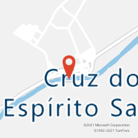 Mapa com localização da Agência AC CRUZ DO ESPIRITO SANTO