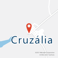 Mapa com localização da Agência AC CRUZALIA