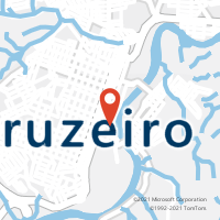 Mapa com localização da Agência AC CRUZEIRO