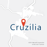 Mapa com localização da Agência AC CRUZILIA
