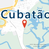 Mapa com localização da Agência AC CUBATAO