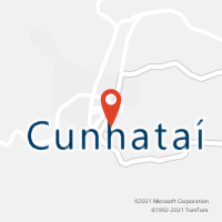 Mapa com localização da Agência AC CUNHATAI