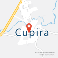 Mapa com localização da Agência AC CUPIRA