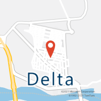 Mapa com localização da Agência AC DELTA