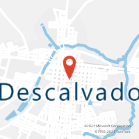 Mapa com localização da Agência AC DESCALVADO