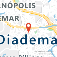 Mapa com localização da Agência AC DIADEMA