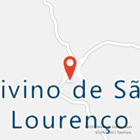 Mapa com localização da Agência AC DIVINO DE SAO LOURENCO