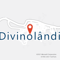 Mapa com localização da Agência AC DIVINOLANDIA