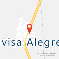 Mapa com localização da Agência AC DIVISA ALEGRE