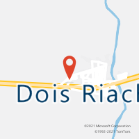 Mapa com localização da Agência AC DOIS RIACHOS