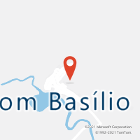 Mapa com localização da Agência AC DOM BASILIO