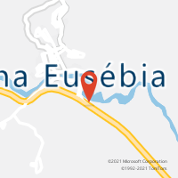 Mapa com localização da Agência AC DONA EUZEBIA