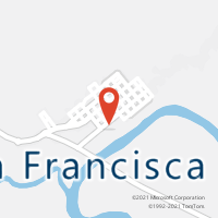 Mapa com localização da Agência AC DONA FRANCISCA