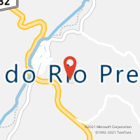 Mapa com localização da Agência AC DORES DO RIO PRETO