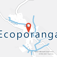 Mapa com localização da Agência AC ECOPORANGA