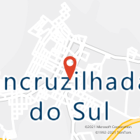 Mapa com localização da Agência AC ENCRUZILHADA DO SUL