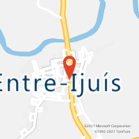 Mapa com localização da Agência AC ENTRE IJUIS