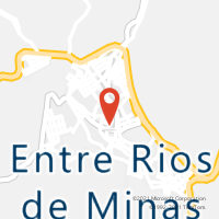Mapa com localização da Agência AC ENTRE RIOS DE MINAS