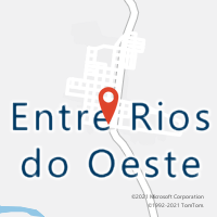 Mapa com localização da Agência AC ENTRE RIOS DO OESTE