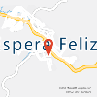 Mapa com localização da Agência AC ESPERA FELIZ