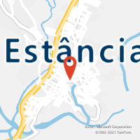 Mapa com localização da Agência AC ESTANCIA