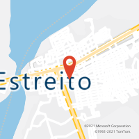 Mapa com localização da Agência AC ESTREITO