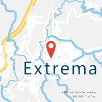 Mapa com localização da Agência AC EXTREMA