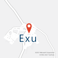 Mapa com localização da Agência AC EXU