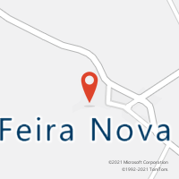 Mapa com localização da Agência AC FEIRA NOVA