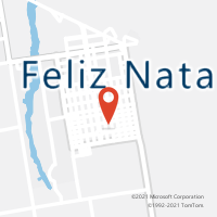 Mapa com localização da Agência AC FELIZ NATAL