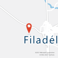 Mapa com localização da Agência AC FILADELFIA