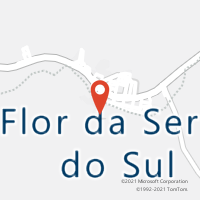Mapa com localização da Agência AC FLOR DA SERRA DO SUL
