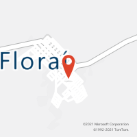 Mapa com localização da Agência AC FLORAI