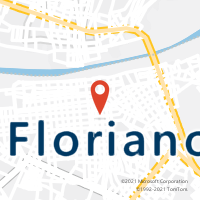 Mapa com localização da Agência AC FLORIANO
