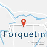 Mapa com localização da Agência AC FORQUETINHA