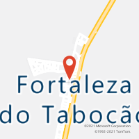 Mapa com localização da Agência AC FORTALEZA DO TABOCAO