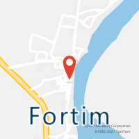 Mapa com localização da Agência AC FORTIM