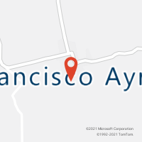 Mapa com localização da Agência AC FRANCISCO AYRES